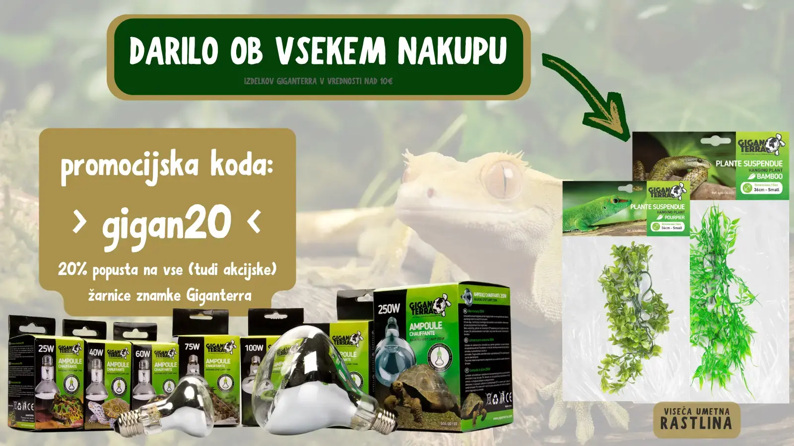 Darilo ob nakupu izdelkov Giganterra
